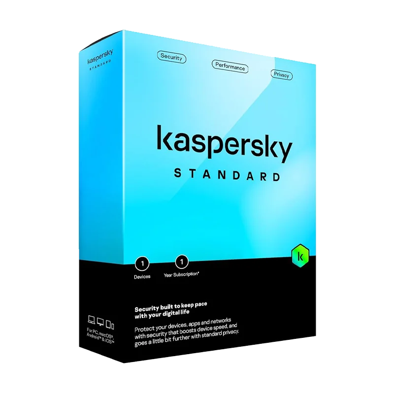 KASPERSKY STANDARD ANTI-VIRUS GUARD 1 DEVICE 1YEAR
